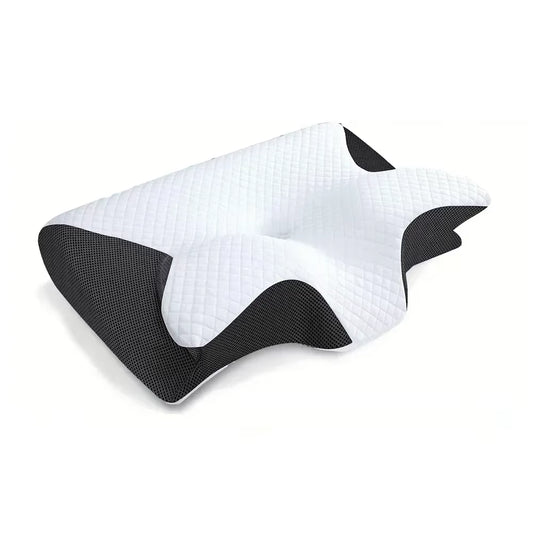 Sleep Memory Pillow Butterfly Memory Foam Neck Pillows Contoured Sleep for Neck Pain Relief Stomach Support Comfortable Pillow