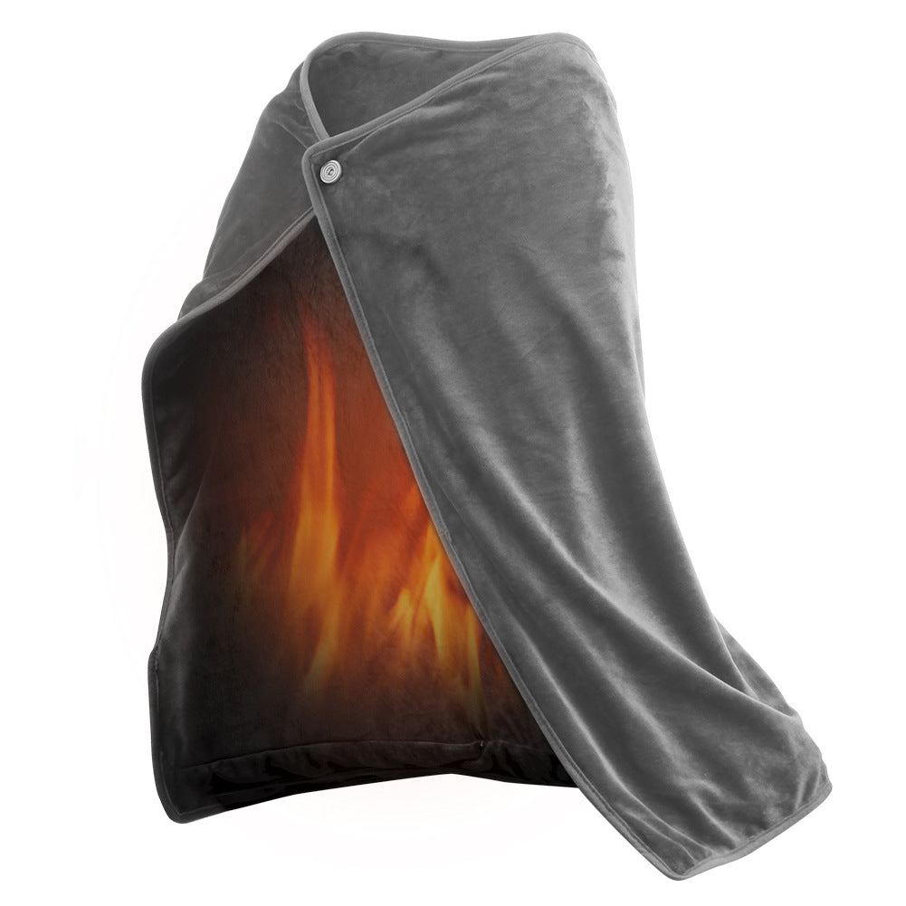 Winter USB Heating Shawl Pad Warm Blanket