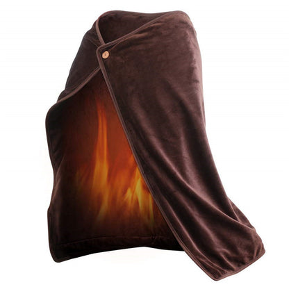 Winter USB Heating Shawl Pad Warm Blanket