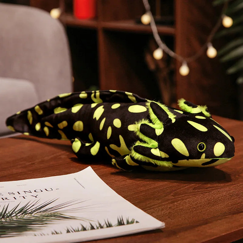 23-80Cm Kawaii Colorful Newt Plush Toy Stuffed Cute Axolotl Salamander Fuzzy Plush Fish Appeasing Long Pillow Cushion Kids Gift