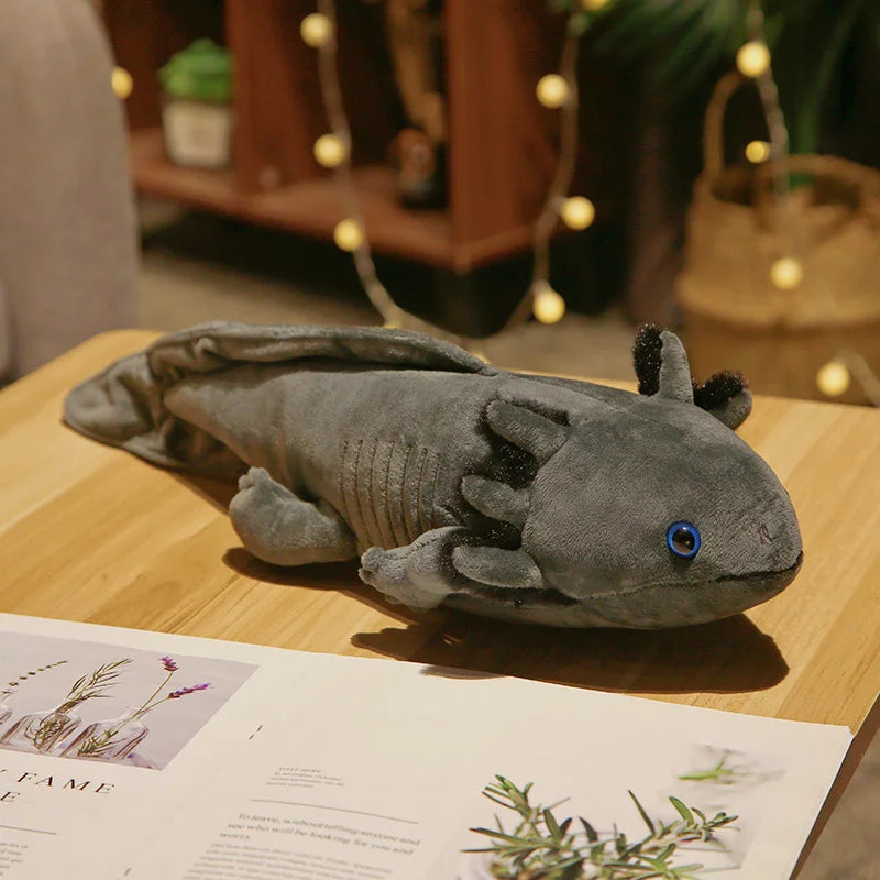 23-80Cm Kawaii Colorful Newt Plush Toy Stuffed Cute Axolotl Salamander Fuzzy Plush Fish Appeasing Long Pillow Cushion Kids Gift