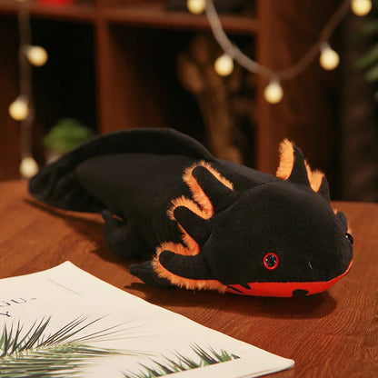 23-80Cm Kawaii Colorful Newt Plush Toy Stuffed Cute Axolotl Salamander Fuzzy Plush Fish Appeasing Long Pillow Cushion Kids Gift