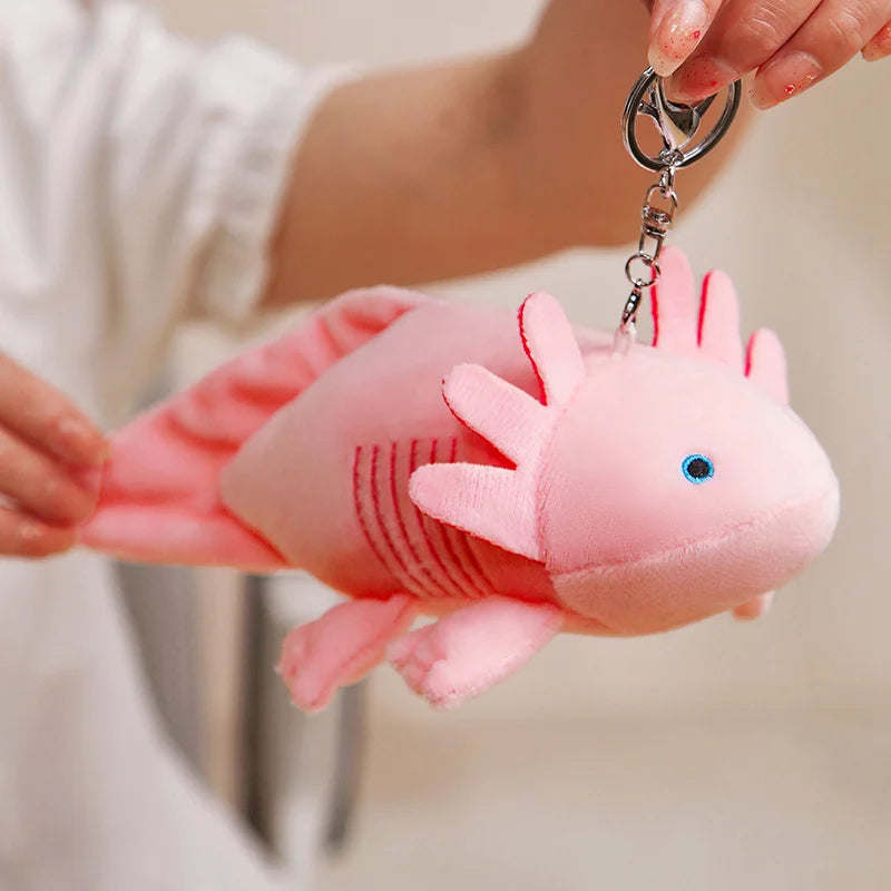 23-80Cm Kawaii Colorful Newt Plush Toy Stuffed Cute Axolotl Salamander Fuzzy Plush Fish Appeasing Long Pillow Cushion Kids Gift