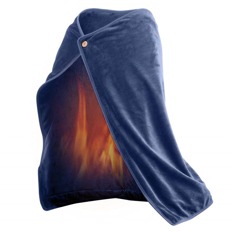 Winter USB Heating Shawl Pad Warm Blanket
